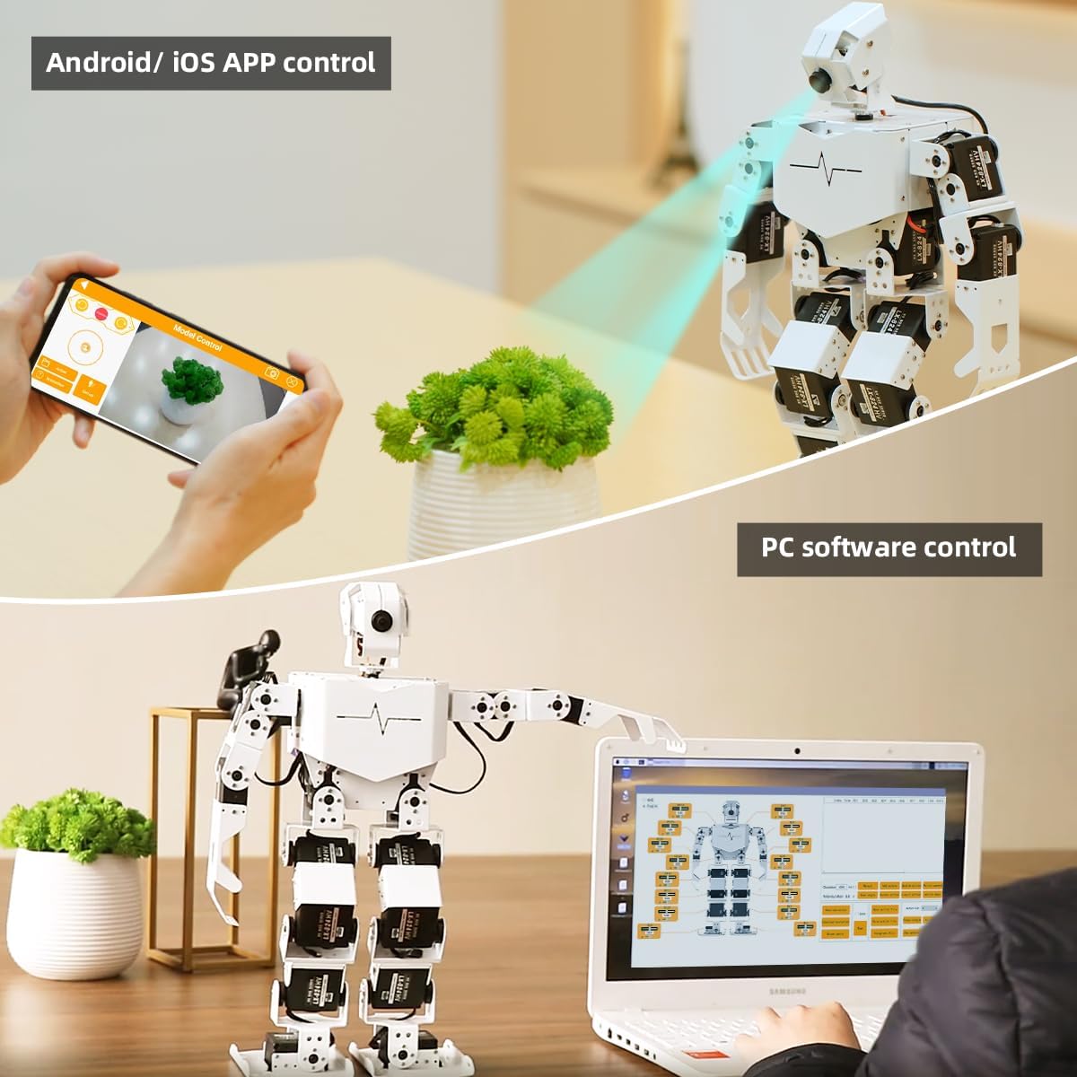 HIWONDER Humanoid Robot with ChatGPT Multimodal AI Models