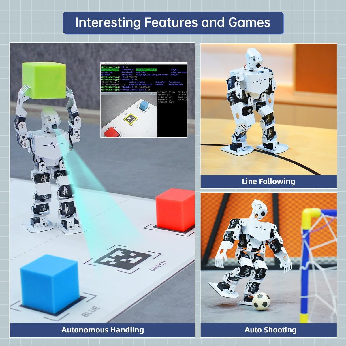 HIWONDER Humanoid Robot with ChatGPT Multimodal AI Models