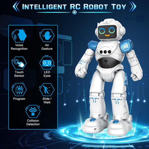 VATOS Robot Toys for Kids - Smart Talking Voice Remote Control Robot