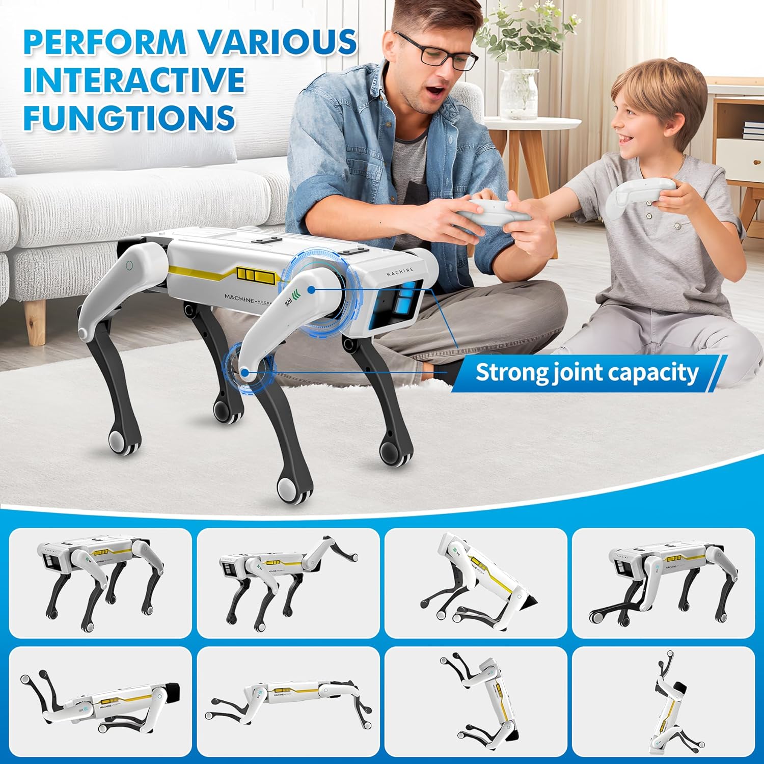Smart Robot Dog - Interactive STEM Pet with Voice Control