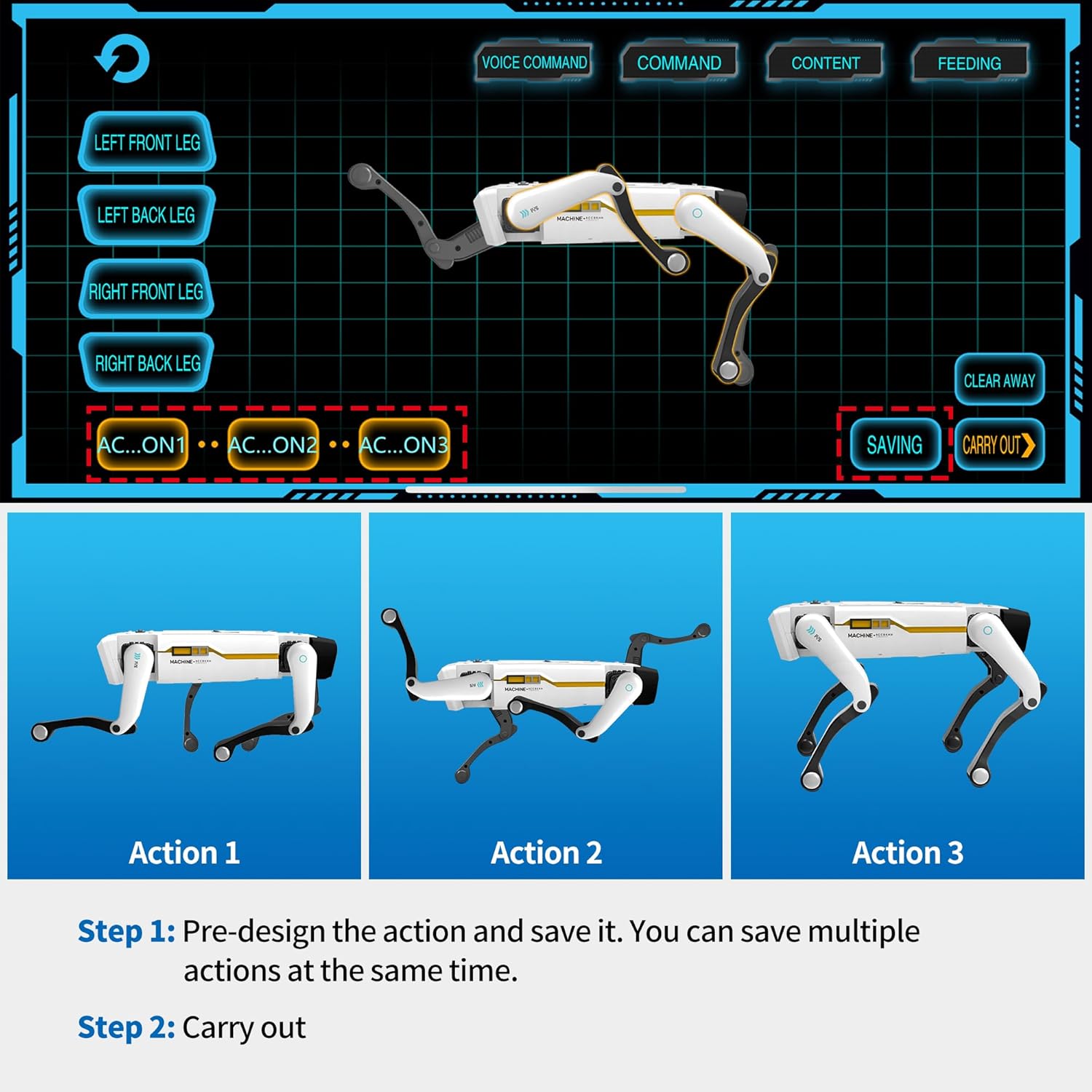 Smart Robot Dog - Interactive STEM Pet with Voice Control